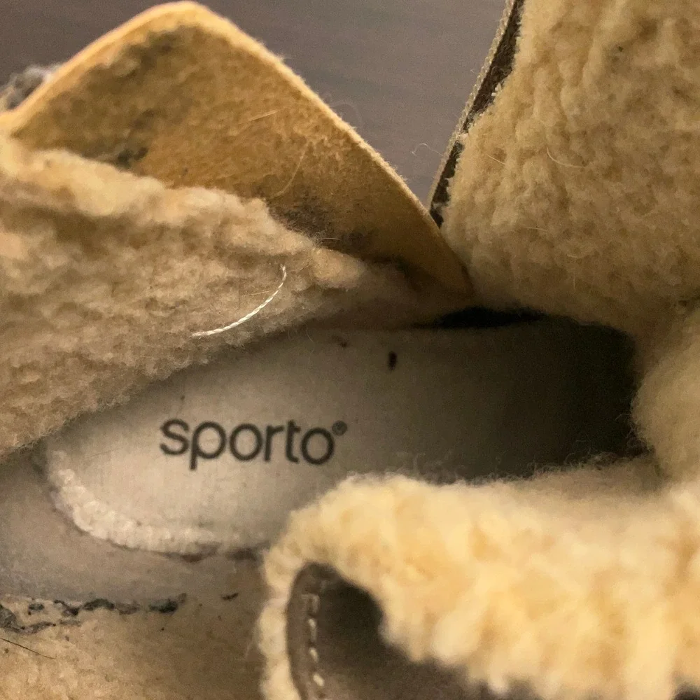 Sporto Ankle Boots Women 9 Olive Green Faux Shearling Lined Lace Up Zip Casual